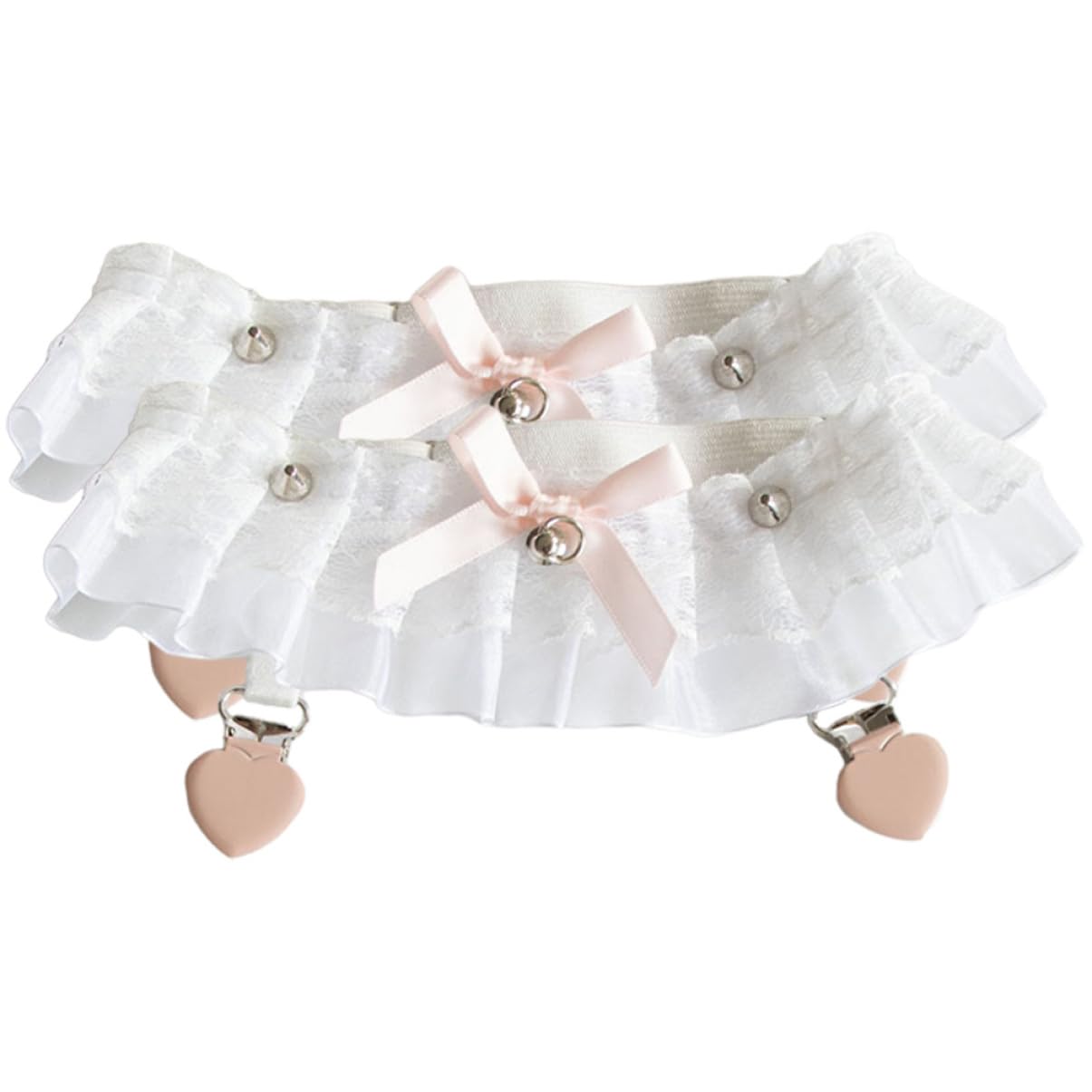 CALLARON Körper Knöchel Hüftkette Fußkettchen Brautstrumpfbänder Für Die Braut Hochzeitshufeisen Brautaccessoires Für Die Braut Gürtel Bein Für Frauen Rave Gothic Heben Metall Weiß
