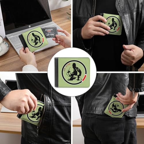 Jiu Jitsu Fashion Bifold Wallets for Men Women Slim & Thin Credit Card Holder Wallet Purse3