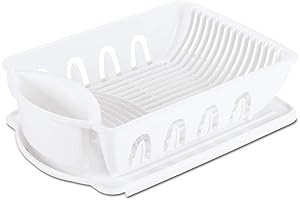 Sterilite Ultra Sink Dish Drying Rack Set