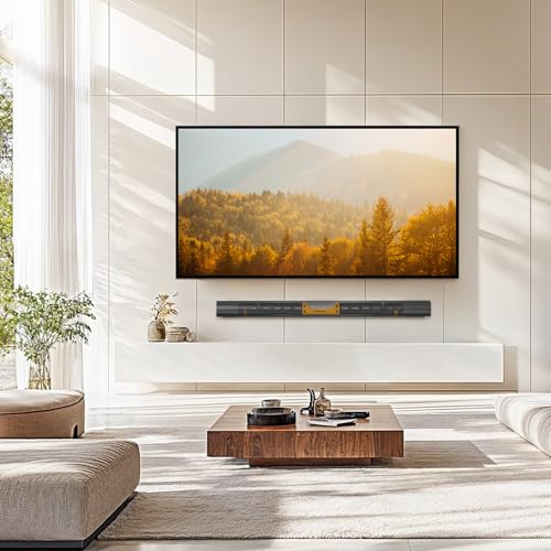 Image of Perlegear Soundbar Wall Mount Compatible with Sonos Arc and Sonos Arc Ultra | Sound Bar Mount on Wall Under TV, Hidden Design, Optional Smart EQ Optimization Switch, Sturdy Steel Structure