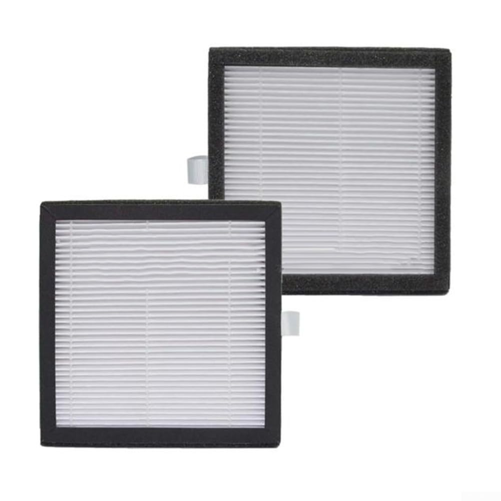 Zestaw 3 filtrów zamiennych do oczyszczacza powietrza Q7, 2 w 1, H13, filtr HEPA, 3-stopniowa filtracja przeciw kurzowi, do domu, biura, kolor biały