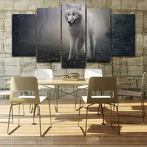 Impresiones sobre lienzo de animales en formato modular de salón 5