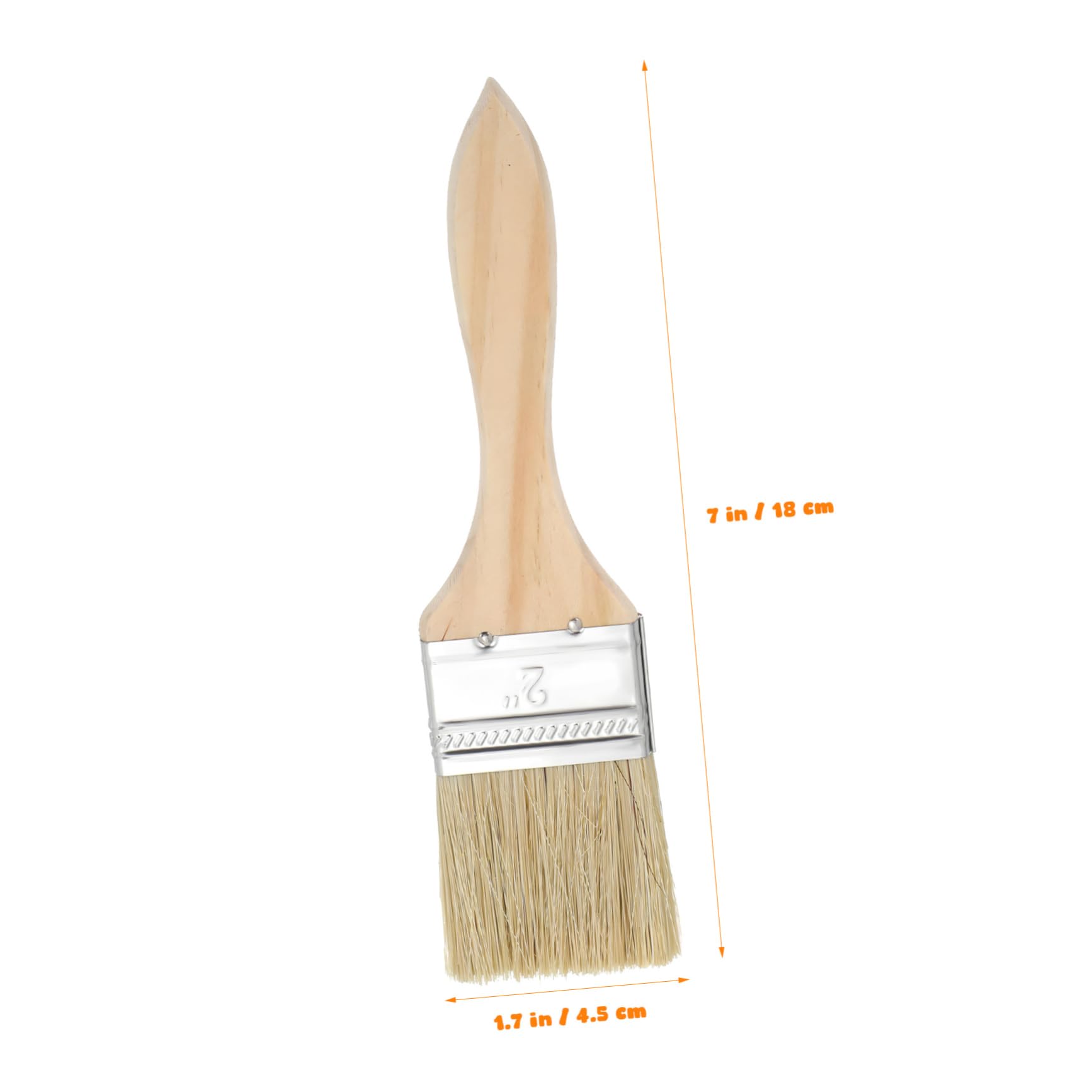 NUOBESTY 30pièces Lot de Pinceaux à Manche avec Pinceau à Vernis pour Peindre Les Murs Clôtures Pinceau Plat pour Finition Intérieure Et Extérieure