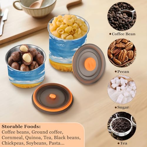 Contenedor de Acero Inoxidable Hermético para Café 30oz miniatura 5
