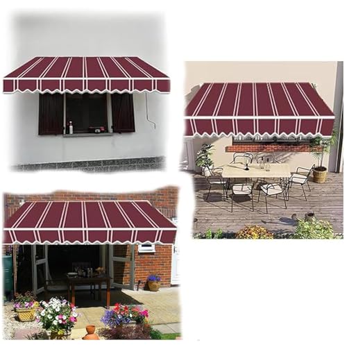 Toile de rechange pour auvent rétractable 6x3m en polyester imperméable - 8