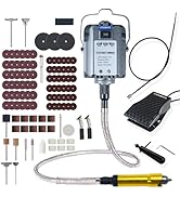 CTISMICE Flex Shaft Grinder Power Rotary Tool Supporting Forward and Reverse Rotation, 1200W Flex...