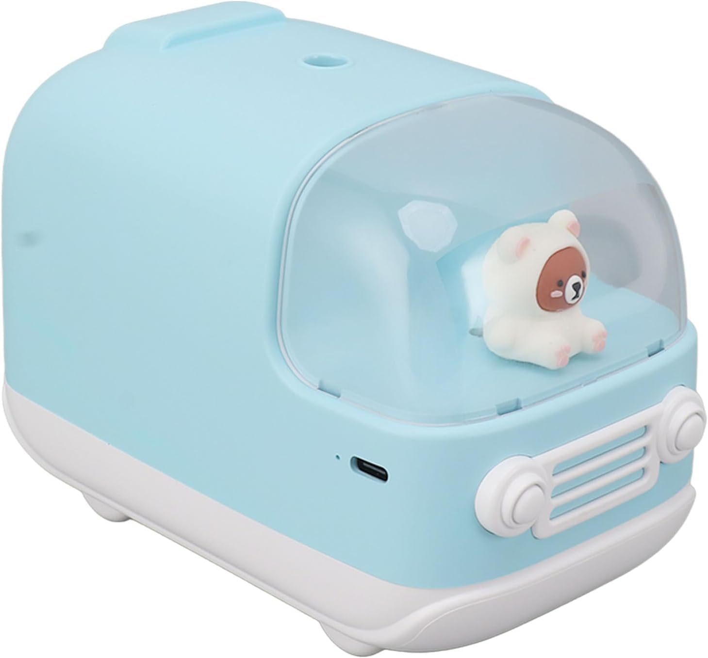 per Uso Domestico Piccolo umidificatore Carino, Piccolo umidificatore Portatile a Nano atomizzazione Ricaricabile da 350 ml for Ufficio(Blue)