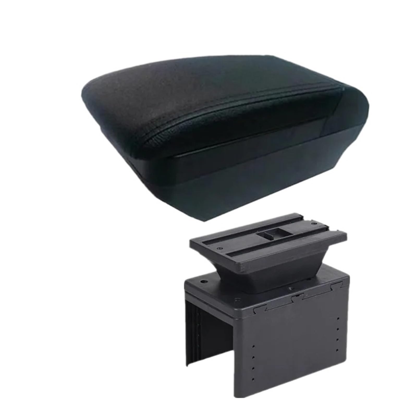 Umdjju F All Black No Usb For Citroen For C3 Car Armrest Box Center Storage Interior Retrofit Accessories Car Centre Console Armrest Box(F All Black No Usb)