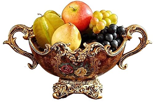 HYUWANGYU Cesta de resina para servir frutas, cesta de almacenamiento, cuenco de exhibición para postres, aperitivos, pasteles, dulces, fiestas, bodas, cumpleaños, té de la tarde