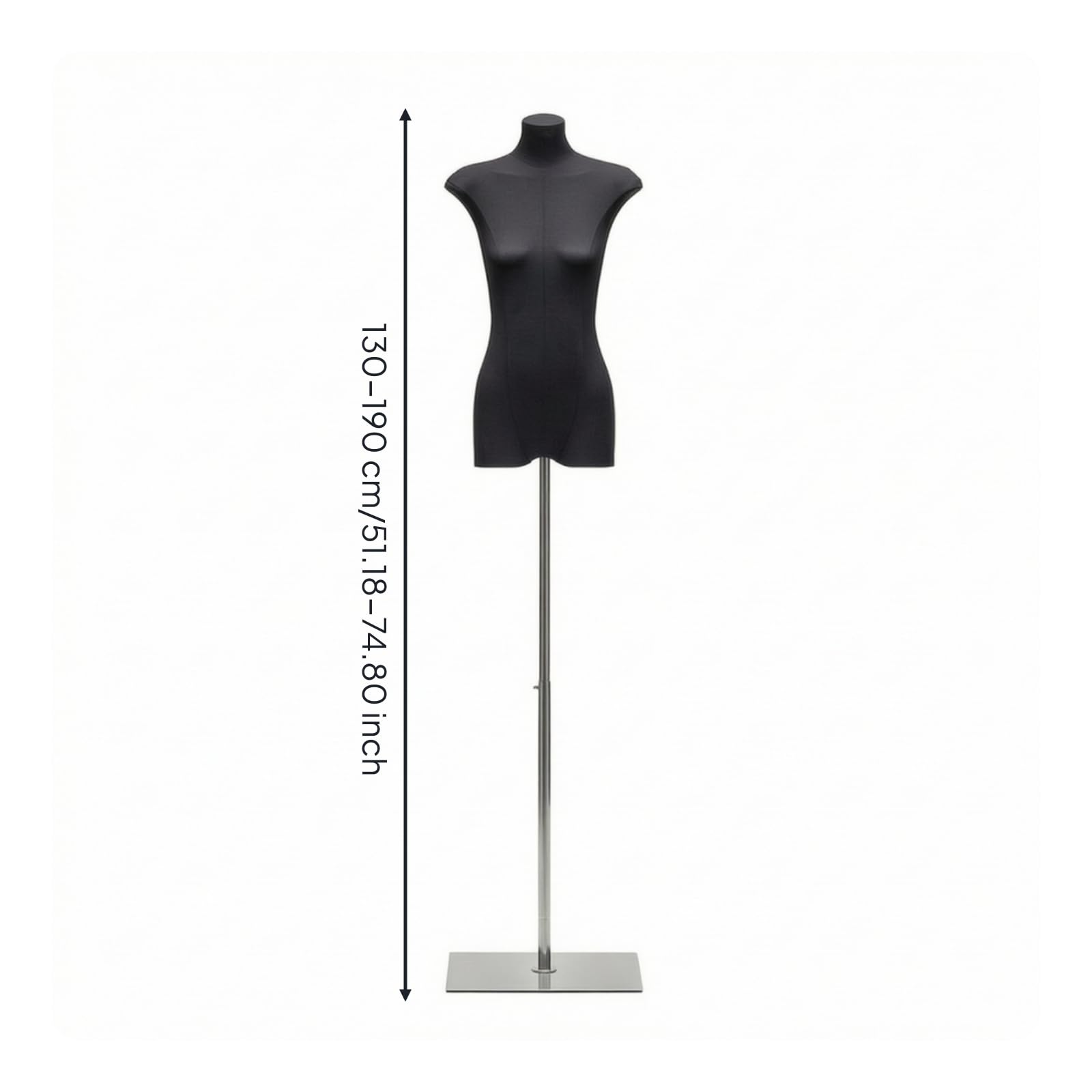 Busto Manichino Donna Leggero Busto da Donna Stabile Manichino da Vetrina per Negozianti, Sarti, Negozio di Abbigliamento