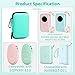 Phomemo D30 D35 Label Marker Green Case with 6 Rolls of Color Combo Set Label Tapes, Waterproof Storage Bag with Black on White Clear Starry Sky Label Tapes, Sticker Thermal Paper Self-Adhesive