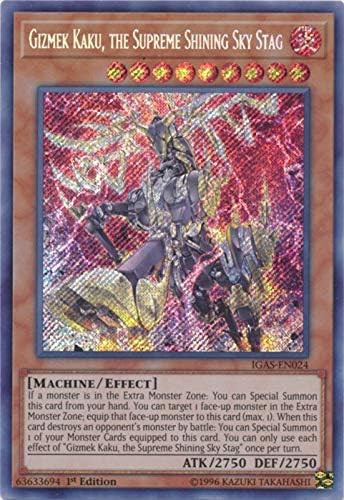 Gizmek Kaku, The Supreme Shining Sky Stag - IGAS-EN024 - Secret Rare - 1st Edition