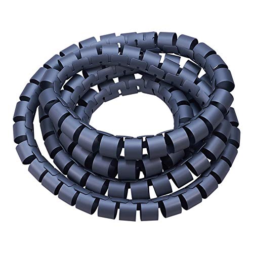 Othmro スパイラルチューブ 直径40mm 長さ3m グレー 1個入り コンピュータ管理コード CE/Rohs基準 PE素材 配線チューブ スパイラルチューブ ケーブルプロテクター 螺旋形 ケーブル収納 調節できる スッキリ 御まとめ 事務室 事務所 オフィス用