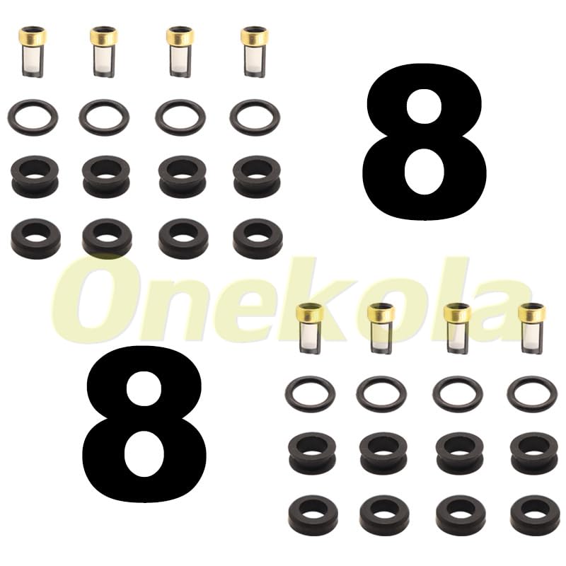 Fuel Injector Seal O-Ring Kit Seals Filters For Mazda Protege Nikki INP-782 INP-783 - (Color: 20 set)