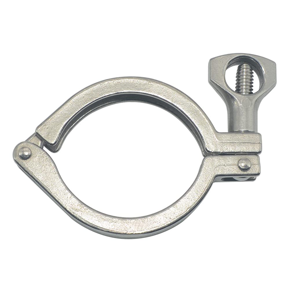 DAN SPEED Stainless Steel SS 316 Heavy Duty Clamp,Sanitary Tri Clamp Clover With Single Pin (2inch)