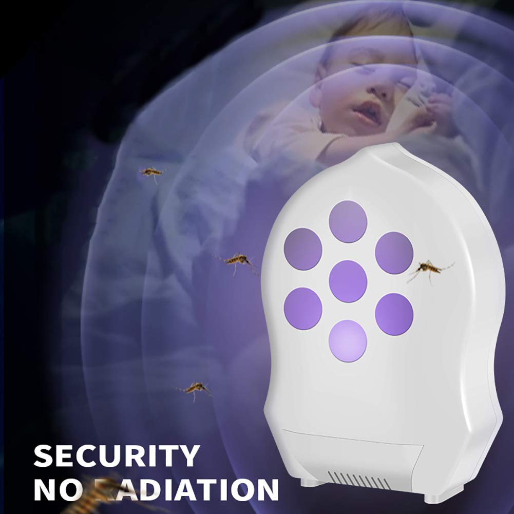 ZMIN Electric Bug Zapper,usb Mosquito Killer Lamp,powerful Insect Killer Led Uv Light Flying Insect Trap Pest Repellent Indoor Outdoor White