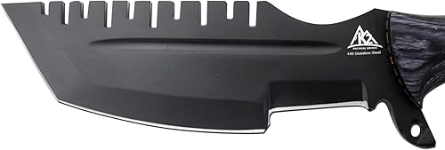 Miniatura 4 de Cuchillo de hoja fija resistente forjado a mano hecho a mano  Caza  Camping  Supervivencia  EDC