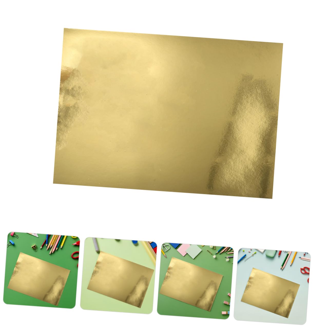 Homoyoyo 60pièces Papier Métallisé Pour Origami Scrapbooking Et Loisirs Créatifs Lot De Papiers Miroir Holographique Pour Bricolage