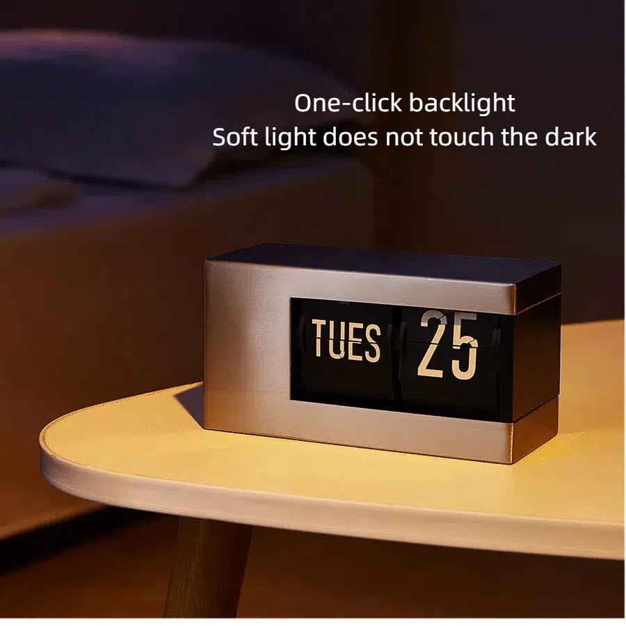 Amazon.com: Itigoitie Calendar Flip Clock,Intelligent Perpetual