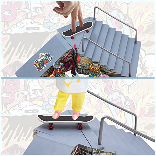 Sidvar Mini Skateboard And Tech Skateboard Deck Finger Toy Set Includes Finger Pedal, Skateboard For Fingerboard Training Education ,Kid Girl Boy Ideas #TOP4