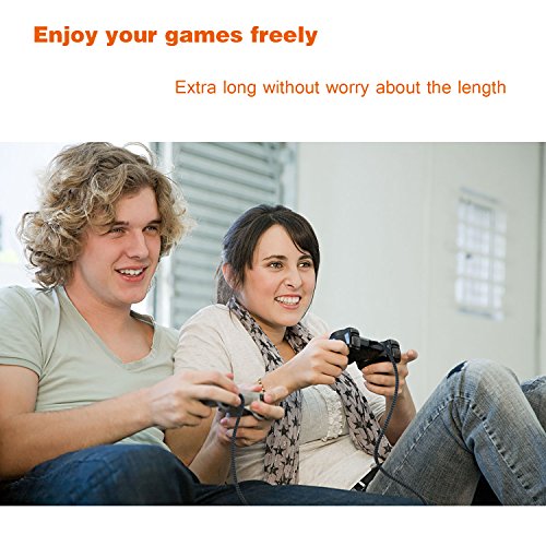 Iseekerkit Usb Cable 15Ft Extra Long Braided Micro Usb Charging Cords [2Pack] Compatible For Android/Windows/Ps4 Controller/Samsung Galaxy S7 S6 Plus And More(Black) #TOP1