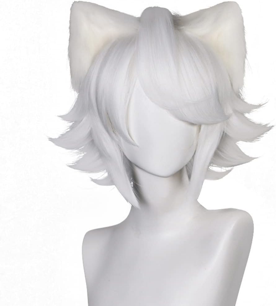 Amazon.co.jp: コスプレ ウィッグ 精霊 猫耳 かつら カツラ ヘア