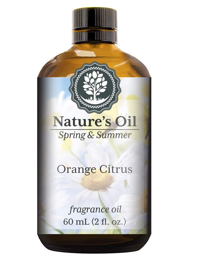 Orange Citrus Fragrance Oil (60ml) for Diffusers, Soap Making, Candles, Lotion, Home Scents, Linen Spray, Bath Bombs, Slime