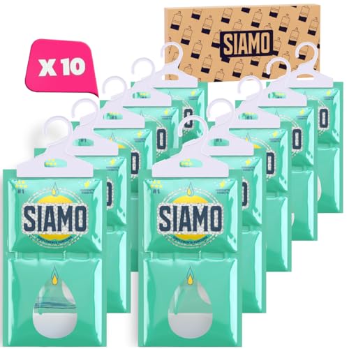Siamo 10 Pack Sacchetti Deumidificatori Antimuffa Per Armadio, Casa, Assorbi Umidità In Armadi,...
