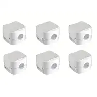 Clip Magnético Organizador de Cabos Fio Kit com 6 Autocolante Adesivo (Branco)