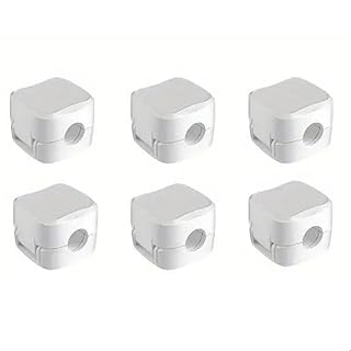 Clip Magnético Organizador de Cabos Fio Kit com 6 Autocolante Adesivo (Branco)