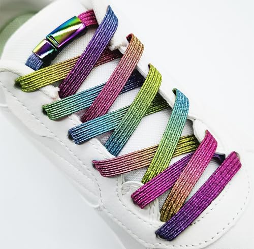 Image of Magnetic No Tie Elastic Shoe Laces for Kids Adults, No screw, One Size Fits All