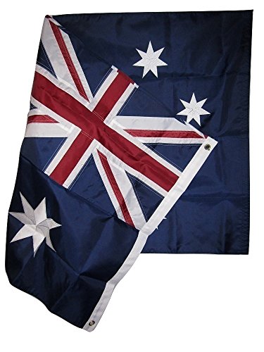 Aes 3X5 Embroidered Australia Australian 210D Sewn Nylon Flag 3'X5' Banner Brass Grommets House Banner Brass Grommets Fade Resistant Double Stitched Premium Quality #TOP6