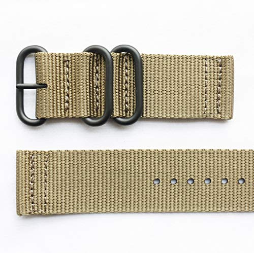 Arashen B08Z7WKBZ1_CA NARF Universal Two Piece 24Mm Nylon Watch Strap Beige Tactical Watch Band Compatible thumb #4