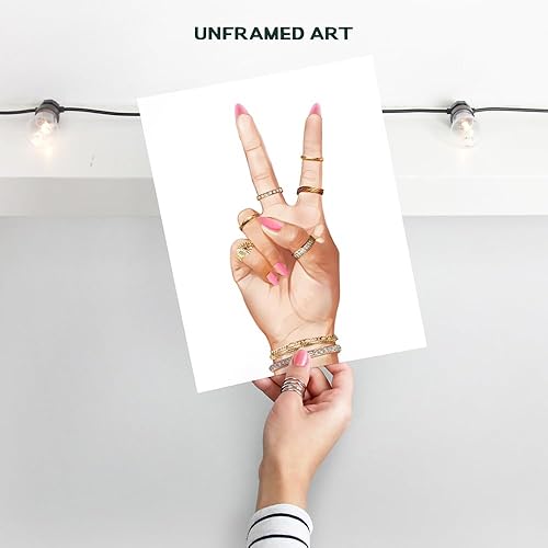 Miniatura 2 de Decoración de letrero de paz bohemio y chic, decoración de sala de estar de amor de paz para mujer, decoración de pared hippie de los años 70,