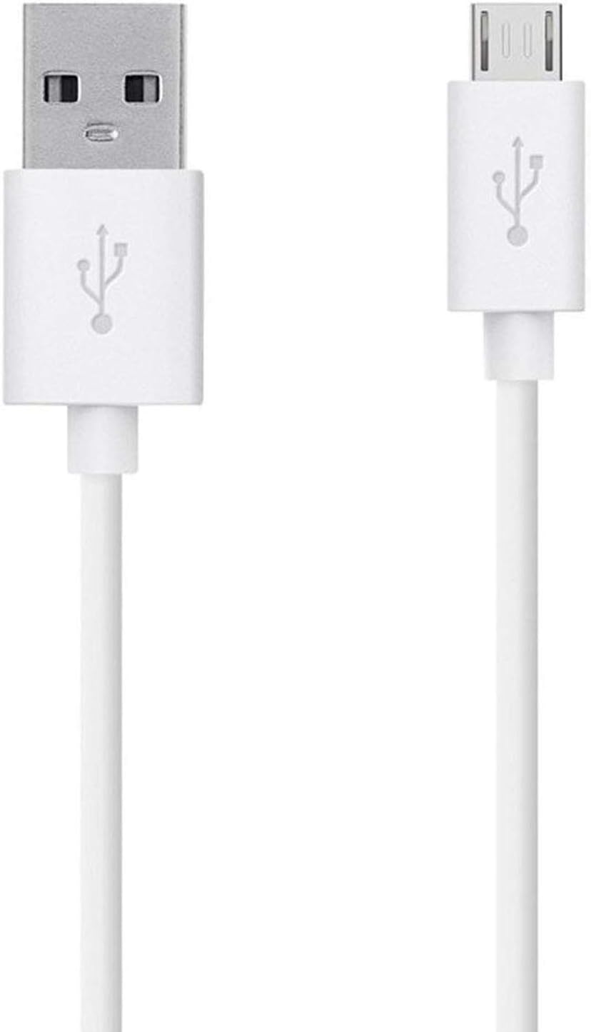 USB Cable for Sam-Sung Galaxy Note 4 USB Cable Original Like Charger Cable | Sync Quick Fast Charging Cable | Micro USB Data Cable | Android V8 Cable (4 Amp, 1 Meter, WM14, White)