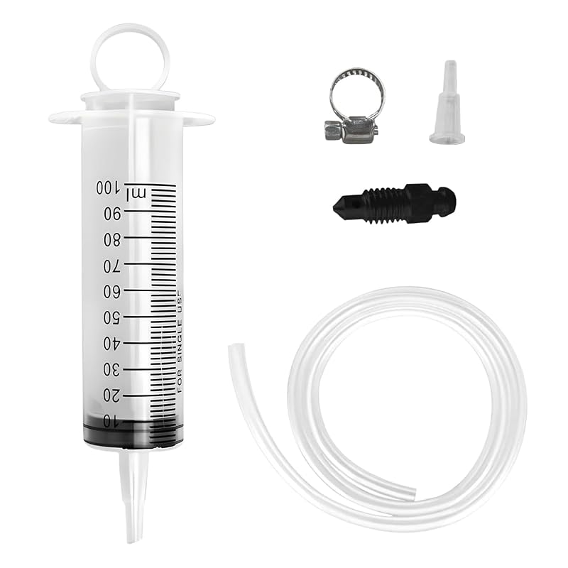 Kit para Sangria de Freios e Embreagem Hidráulica com Seringa de 100 mL e Mangueira de 50 cm UHANBUT