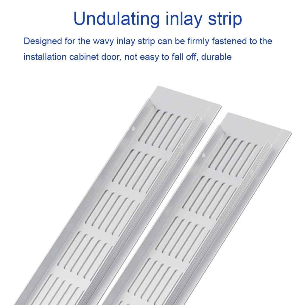 Griglia di ventilazione a rete rettangolare in lega alluminio | 150x(150-800)mm for armadio guardaroba armadio bagno ventilazione di scarico(150x200mm)