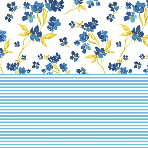 Image of Home Ecstasy 100% Cotton King Fitted Bedsheet with 2 Pillow Covers - (Size 72 x 78 inches, 140 TC, Colour - Blue)