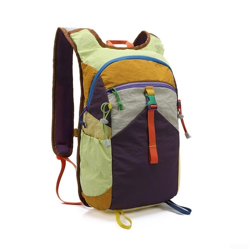 Zaino da trekking in nylon impermeabile leggero per viaggi (taglia L) | Tessuto in nylon impermeabile, protezione dalla pioggia, esterno, escursionismo, campeggio, viaggi, uso per tutte le stagioni