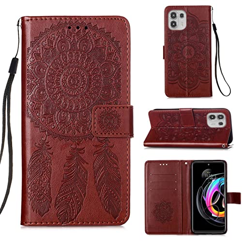 Protégez votre Motorola Edge 20 Lite des chutes avec cet étui à dragonne marron