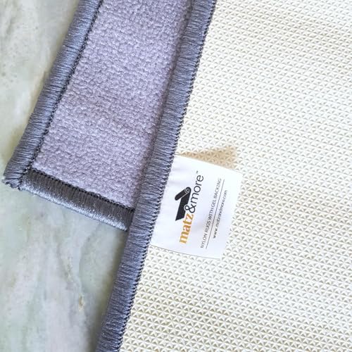 Image of Matz&More Plane Kids Floor Mat | 40x60 CM | Grey Blue | Nylon Tufted Gel Baking Anti-Slip | Home School Doormat | Children Play Room Entrance & Child Bedroom