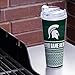 Rico Industries NCAA Michigan State Spartans Primary 24oz Personalized Tumbler W/Hinged Lid - Team Colored Travel Tumbler - Keeps Drinks Cold or Hot