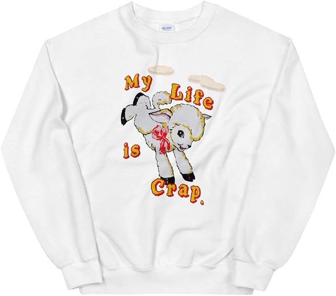 My Life Is Crap Black Unisex Sweatshirt Blosue at Amazon Men's Clothing  store