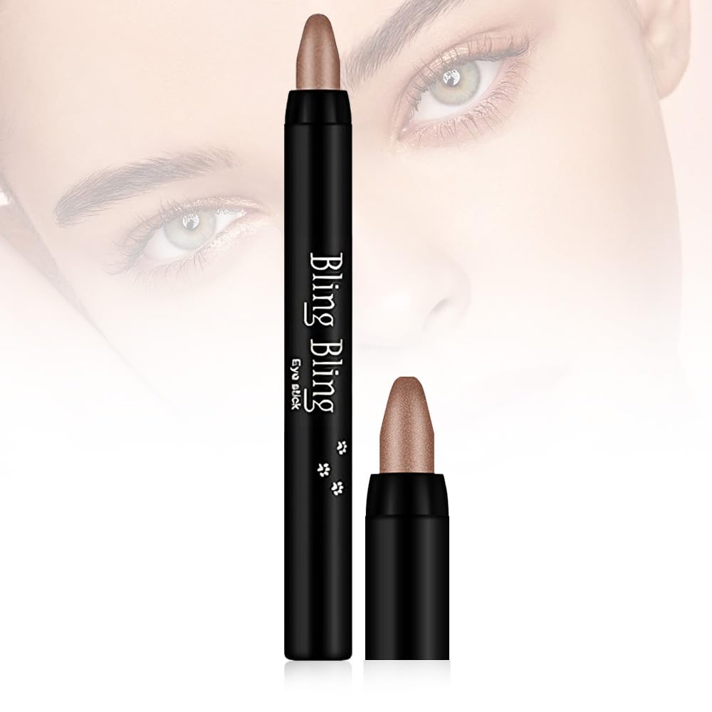 JUDUNA Eyeshadow Stick Set, 16 Color Highlighter Pencil Waterproof Glitter Eye Shadow Eyeliner Pen, Cream Eyeshadow Long Lasting Waterproof High