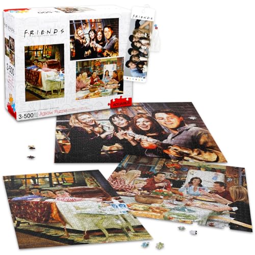 FRIENDS Rompecabezas Jigsaw Set Actividad 3 Paquetes 500 Piezas Más Marcador miniatura 1