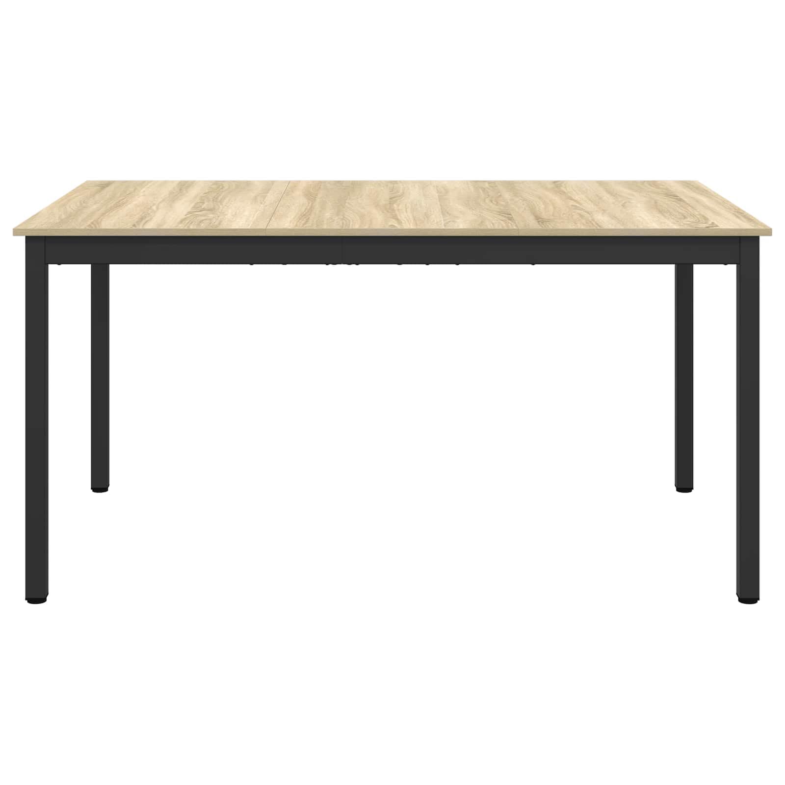 Stół do jadalni 150 x 78 x 75 cm, metalowa rama z płyty drewnopochodnej, prostokątny, do jadalni, kuchni, salonu, idealny jako stół do jadalni i miejsce do odkładania posiłków i rodziny