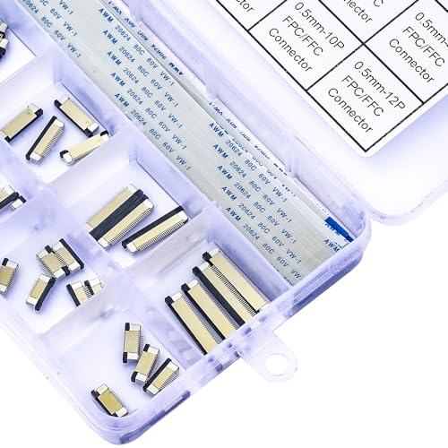 Kit de conectores flexibles plano 0.5mm 75 pzas miniatura 7