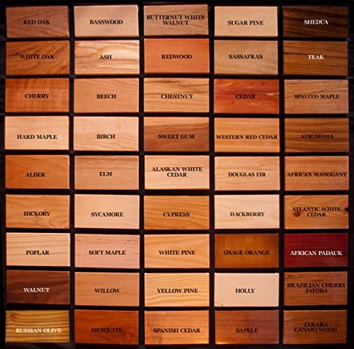 Woodchucks Wood Maple, Walnut, Cherry Board Pack of 18
