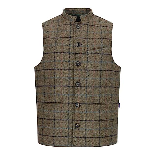 Walker and Hawkes - Abraham Moon Nehru Tweed Waistcoat - Castleton