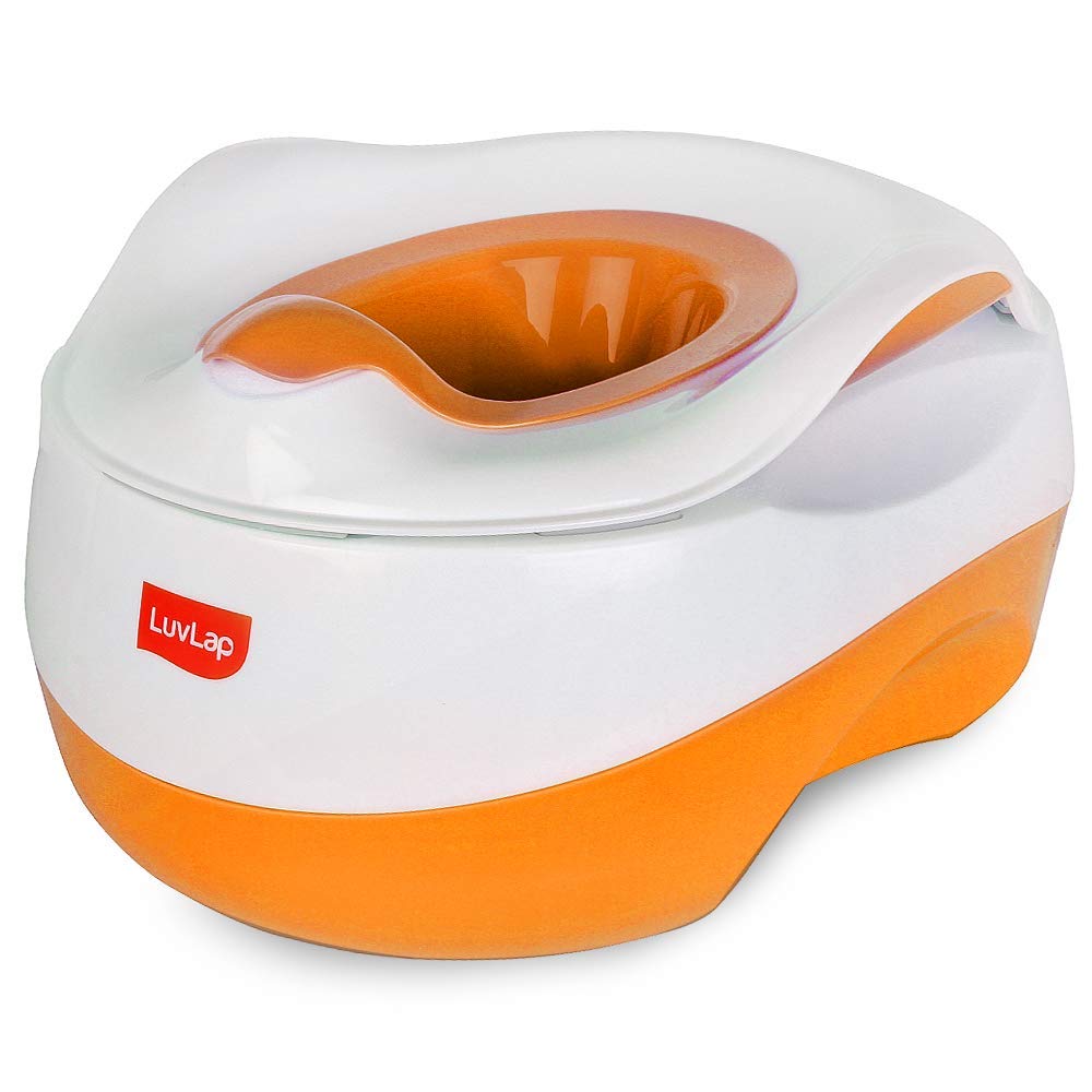 LuvLap 3 in 1 Baby Potty Training Seat, Potty pot, potty seat cum removable toilet seat, for 1 + Year child, potty chair for baby suitable for potty training of Boys & Girls (Orange)-picture-26